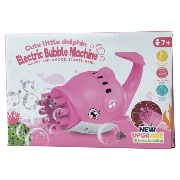 electric bubble machine Dolfijn roze